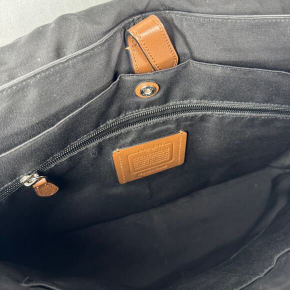 Coach Charles Brown Leather Messenger Shoulder Briefcase Bag - Picture 8 of 9